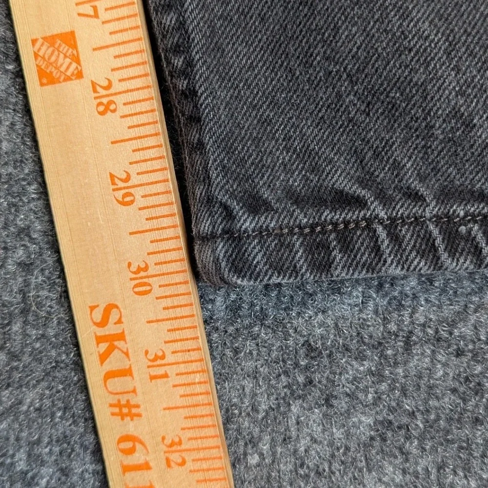 Levis 560 Comfort Fit Jeans Mens 42x32 Faded Black Tapered Leg Denim Pants